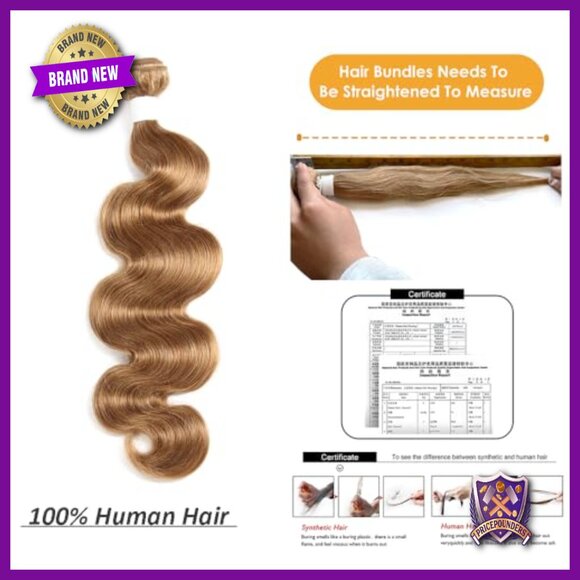 18 Inch Human Hair Extensions Body Wave Bundles Quick Weave Braiding main image 4